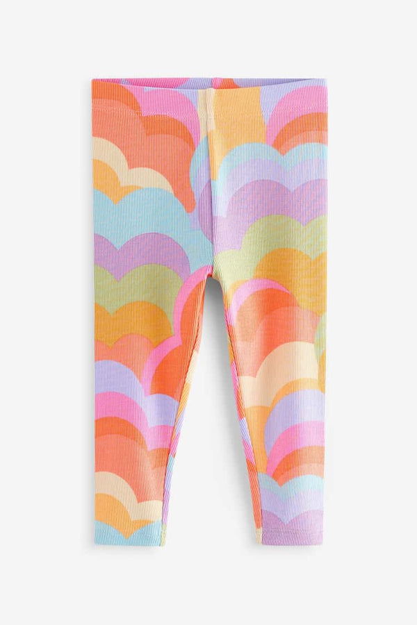 Rainbow Rib Jersey Leggings