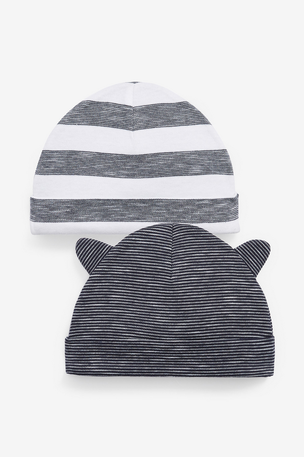 Copy of Navy Blue 2 Pack Baby Beanie Hats