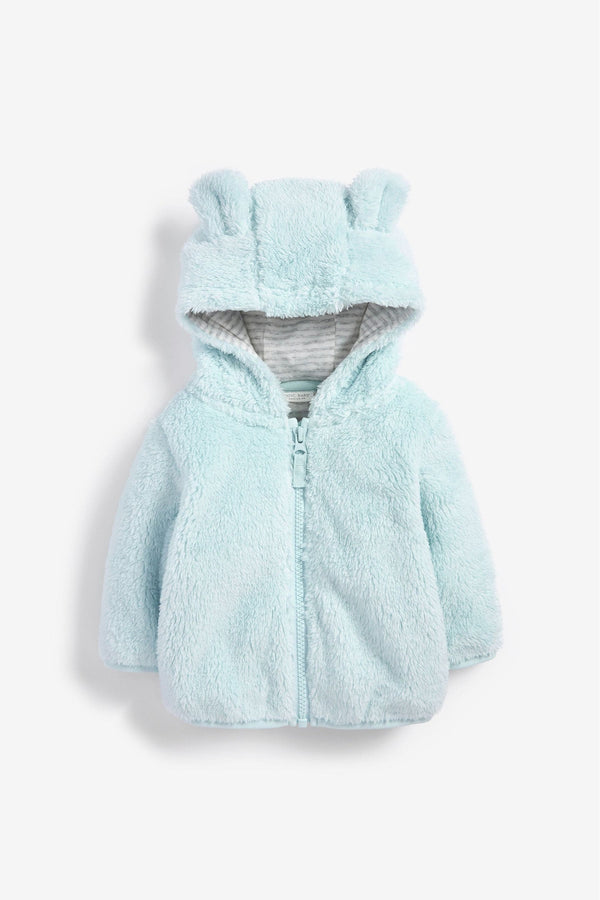 Copy of Pale Blue Cosy Teddy Borg Fleece Bear Baby Jacket