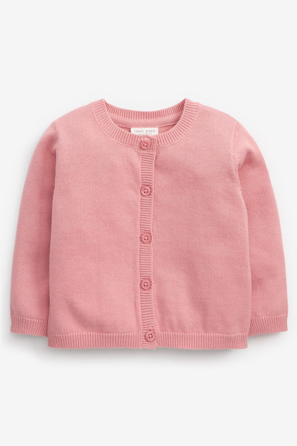 Copy Pink Light Knit Baby Cardigan