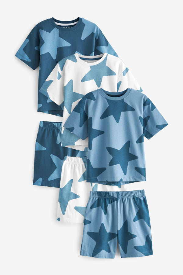 Copy of stars Short Pyjamas 3 Pack