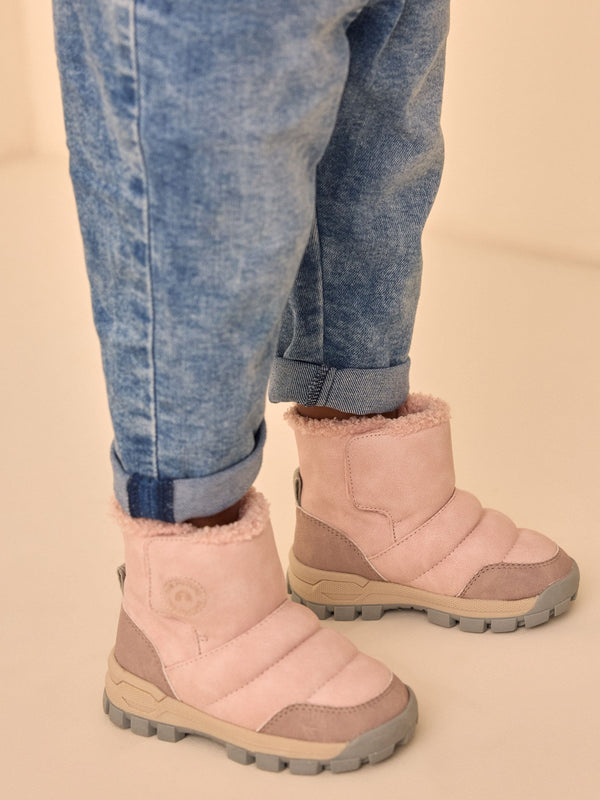 Pink Thinsulate Quilted Boots