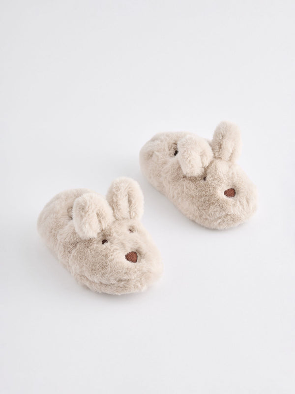 Neutral Bunny Slippers