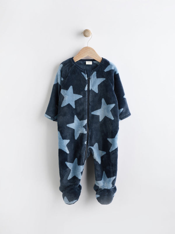 Blue Star Baby Zip Fleece Sleepsuit