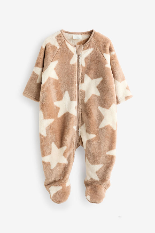 Neutral Baby Fleece Sleepsuit