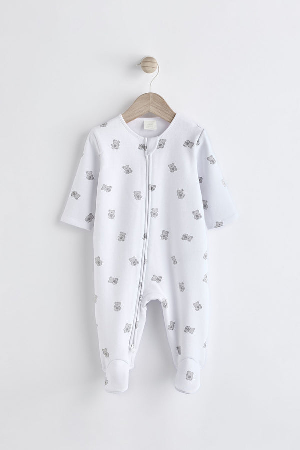 Fleeced Lined 2 way Zip Sleepsuit(immediate)