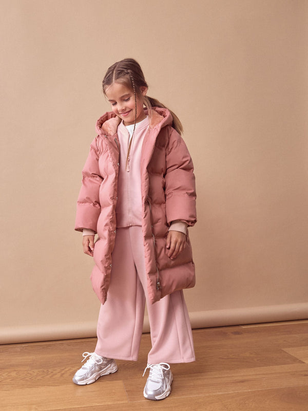 Pink Waterproof Hooded Padded Coat (3-16yrs)