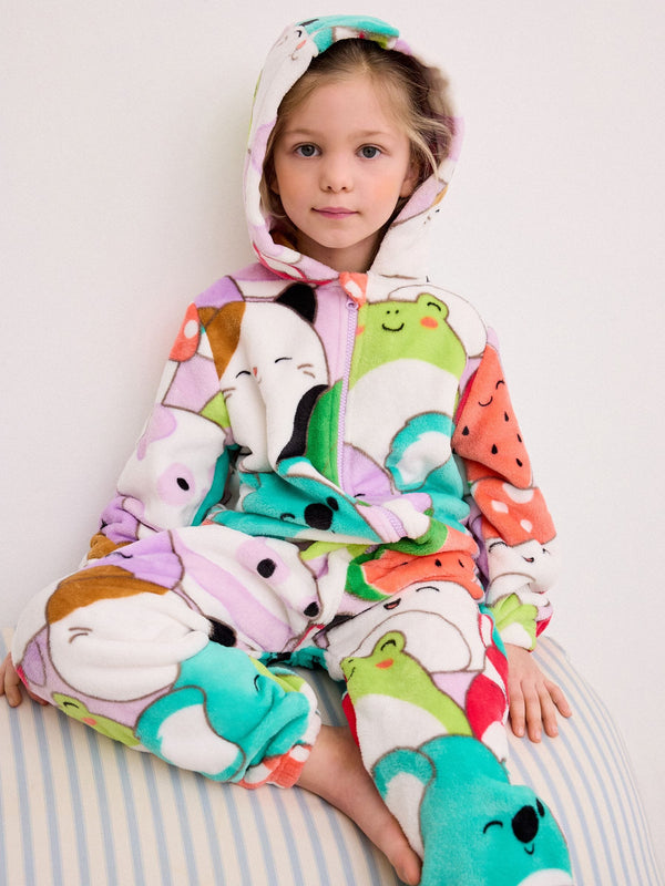 Multi Squishmallow Fleece All-In-One (6-14yrs)