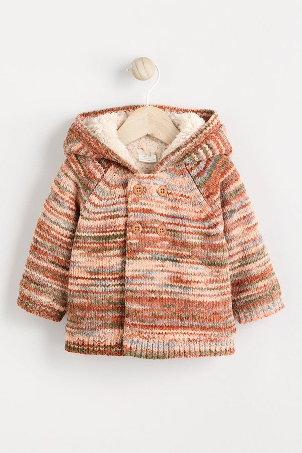 Multi Coloured Baby Hooded Cardigan (0mths-2yrs)