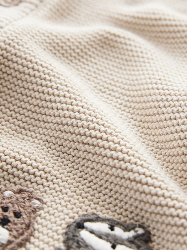 Neutral Train Character Cardigan (3mths-7yrs)