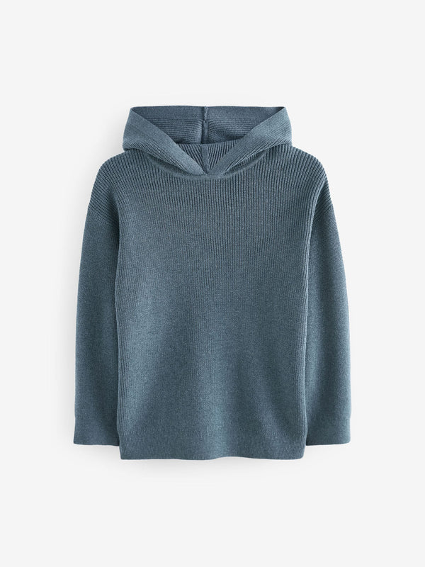 Blue Knitted Hoodie (3-16yrs)