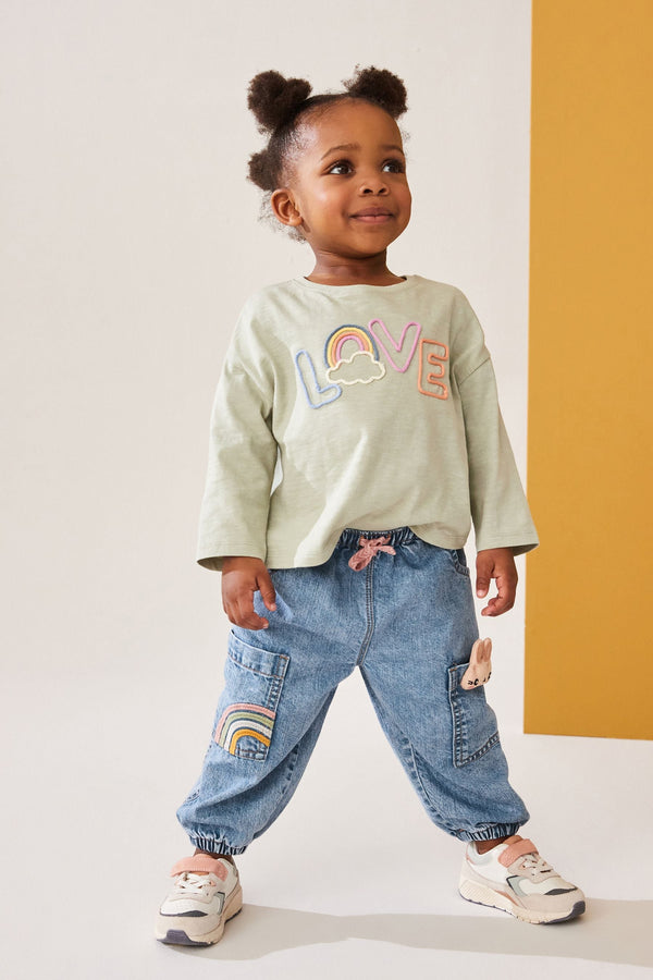 Denim Character Denim Cargo Trousers (3mths-7yrs)