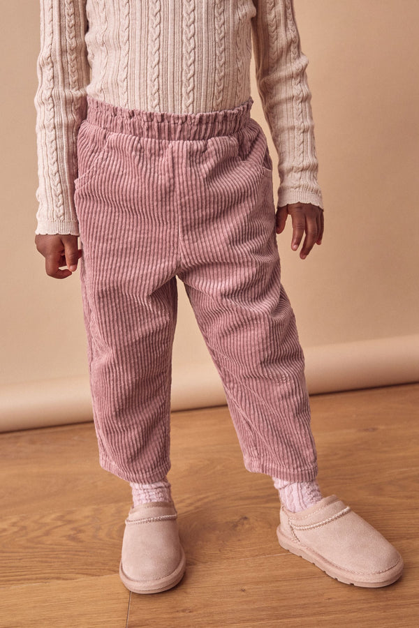 Pink 100% Cotton Cord Trousers (3mths-7yrs)