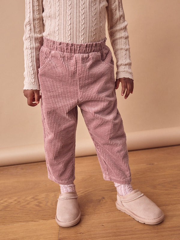 Pink 100% Cotton Cord Trousers (3mths-7yrs)