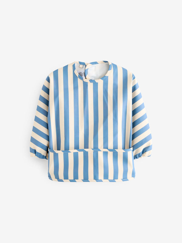 Blue Weaning And Feeding Sleeved Bib