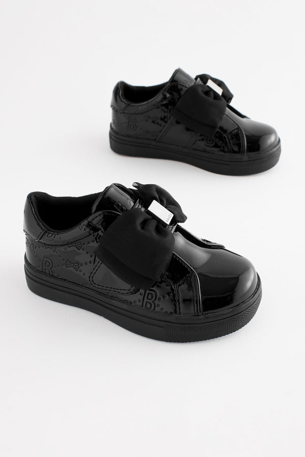 Baker by Ted Baker Girls Black Trainers with Bow