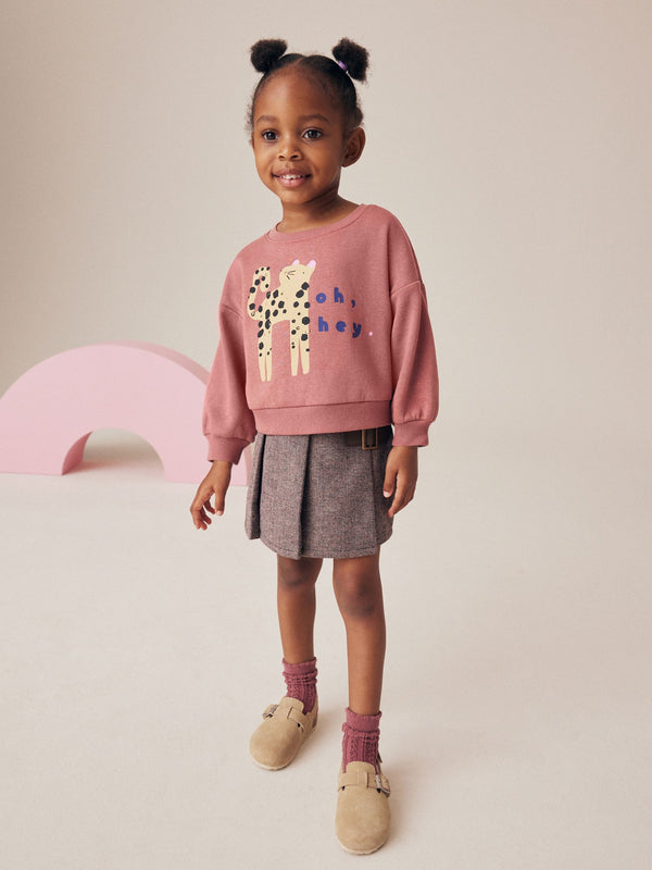 Berry Red Sweatshirt and Skirt Set (3mths-7yrs)