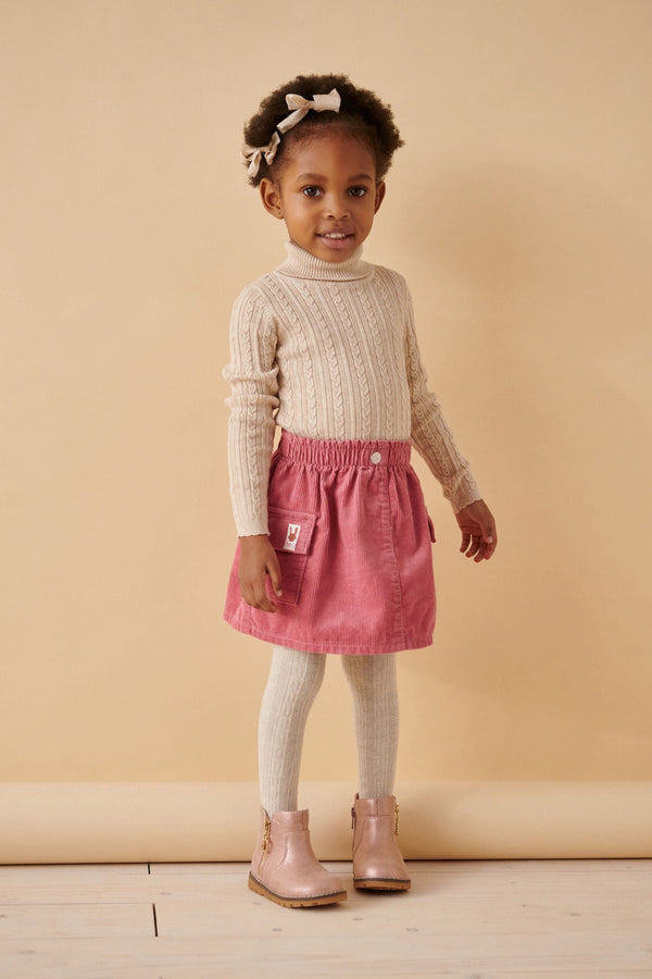 Pink 100% Cotton Co-ord Skirt (3mths-7yrs)