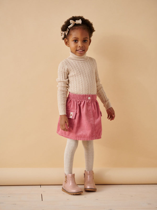 Pink 100% Cotton Co-ord Skirt (3mths-7yrs)