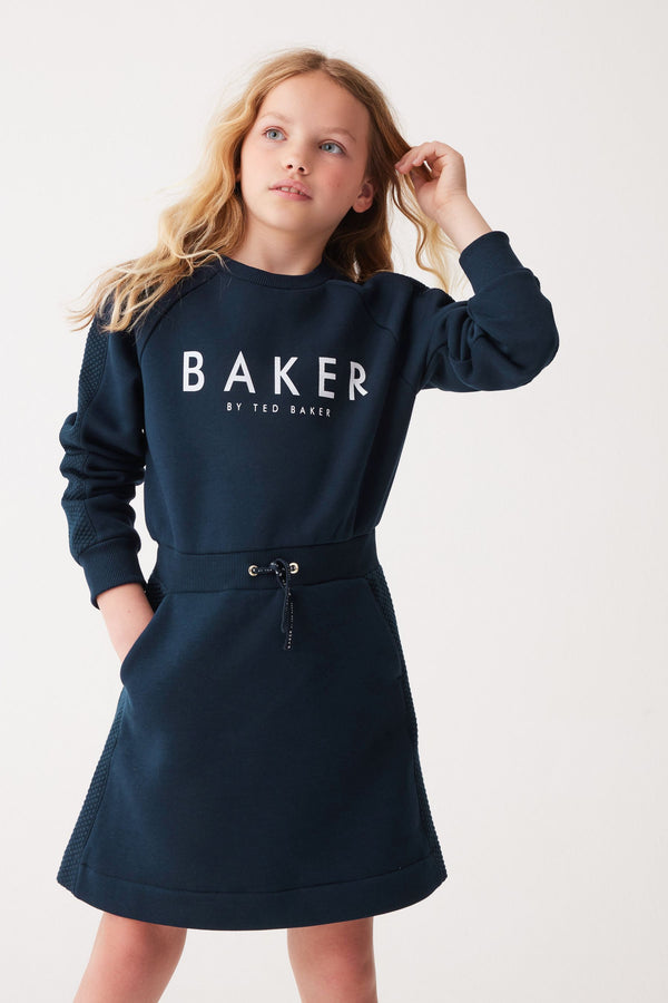 Navy Baker by Ted Baker Quilted Sweat Dress