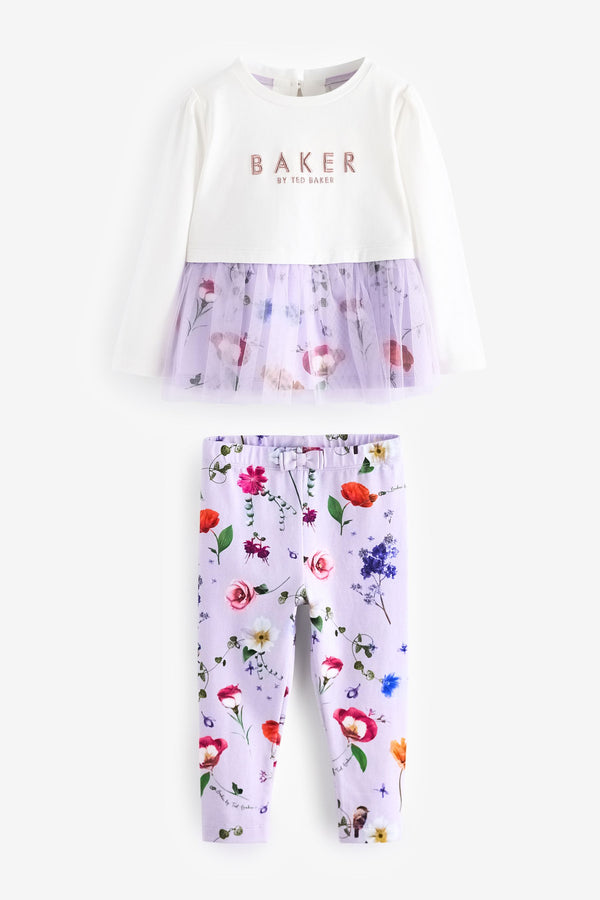 Baker by Ted Baker Floral T-Shirt And Leggings Set