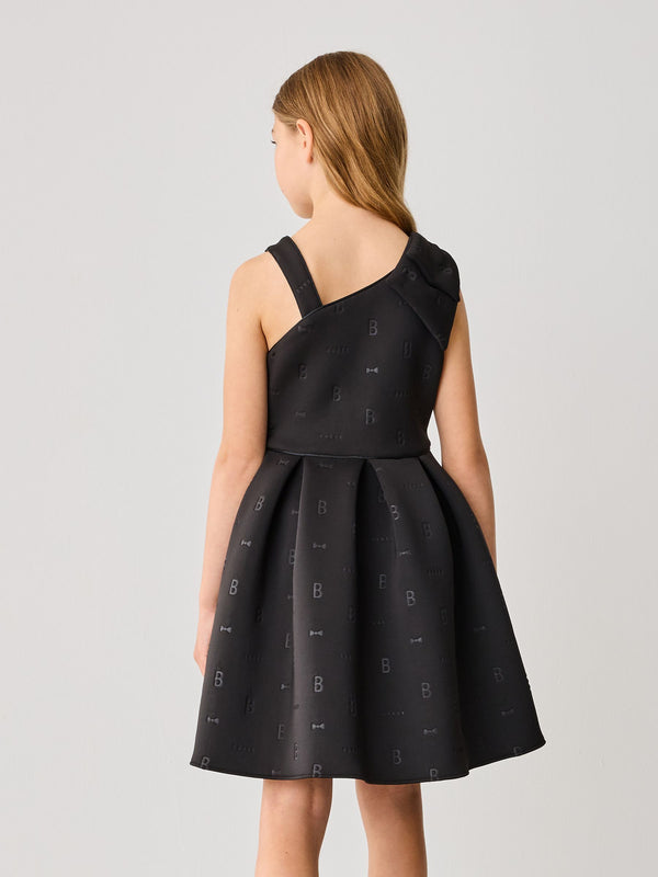 Baker by Ted Baker Bow Detail Embossed Scuba Dress