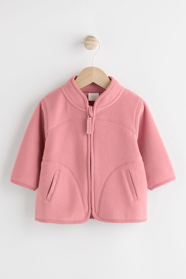 Pink Cosy Micro Fleece Baby Jacket (0mths-2yrs)