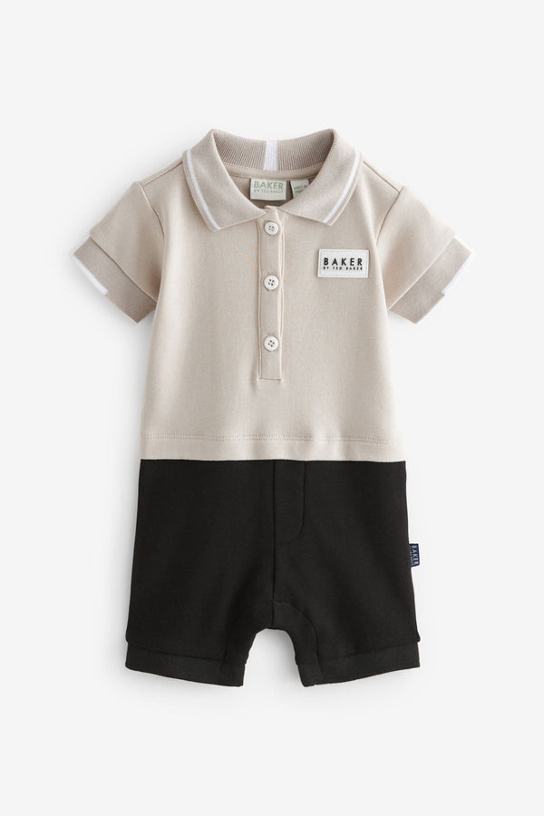 Stone Baker by Ted Baker 100% Cotton Polo Romper