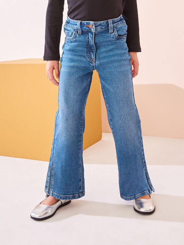 Mid Blue Denim Flare Jeans (3-16yrs)