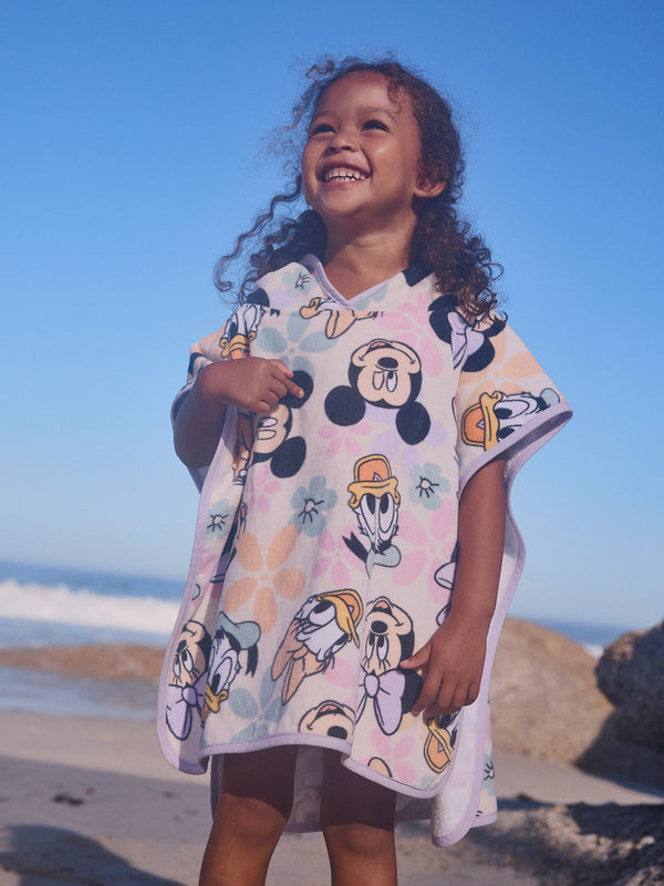 Minnie & Friends 100% Cotton Towelling Poncho (9mths-10yrs)