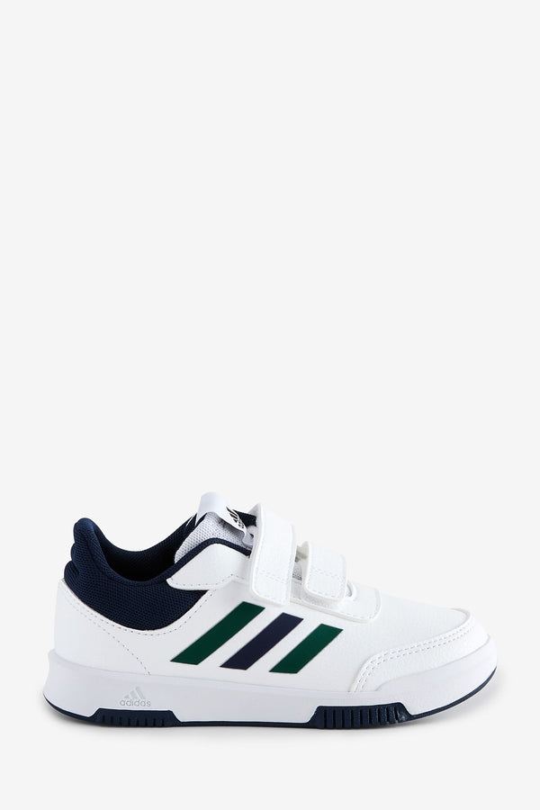 White adidas Tensaur Hook and Loop Shoes