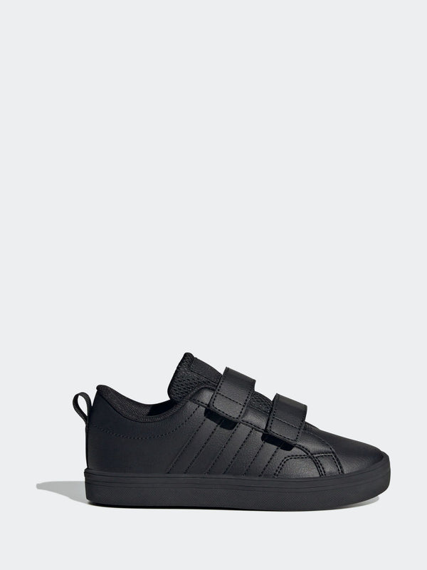 adidas Black VS Pace 2.0 Hook and Loop Kids Trainers