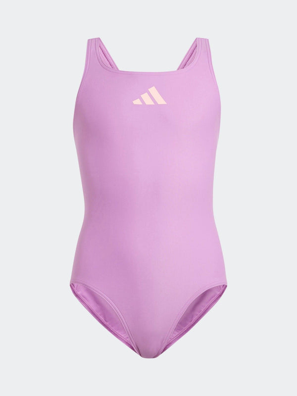 adidas Purple Small Logo Swimsuit