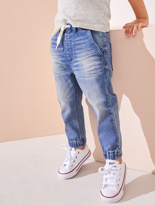 Mid Blue Joggers Jeans With Comfort Stretch (3mths-7yrs)