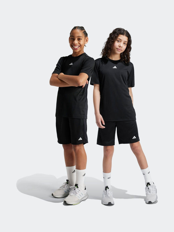adidas Black Train Essentials Logo Regular Fit Shorts Kids