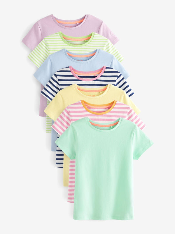 Multi Stripe T-Shirts 7 Pack (3-16yrs)