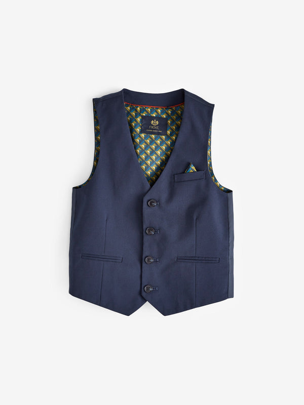 Navy Blue Stand Alone Waistcoat (12mths-16yrs)