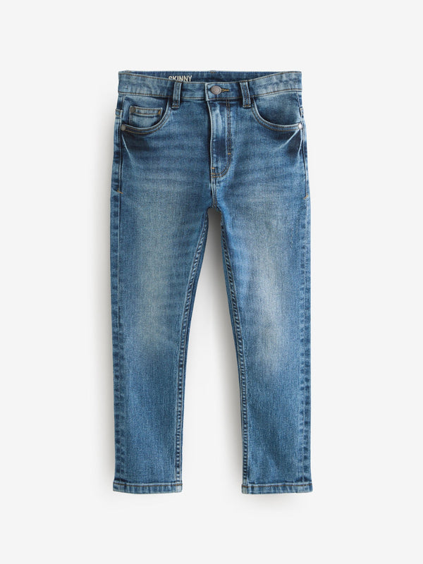 Blue Acid Wash Skinny Fit Stretch Jeans (3-17yrs)