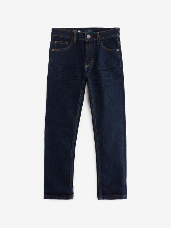 Blue Dark Regular Fit Stretch Jeans (3-17yrs)