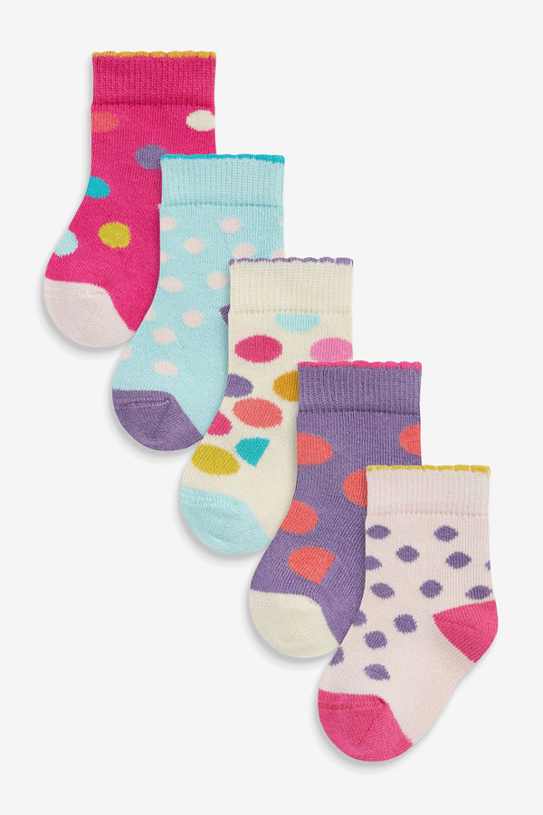 Copy Bright Spot Baby Socks 5 Pack