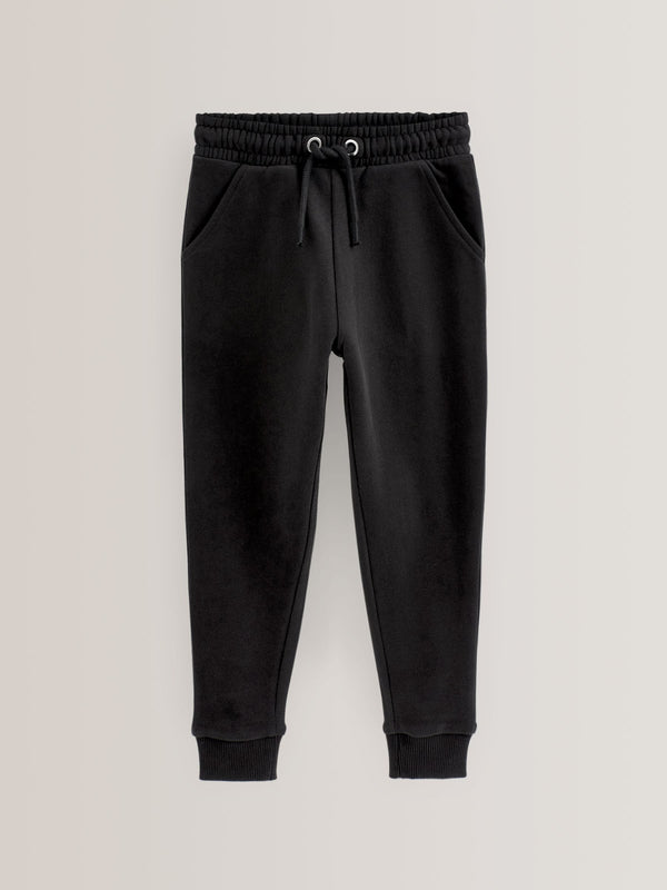 Black Soft Jersey Regular Fit Joggers (3-16yrs)