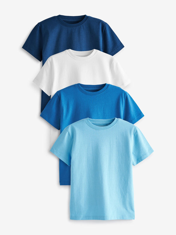 Blues Short Sleeves T-Shirts 4 Pack (3-16yrs)