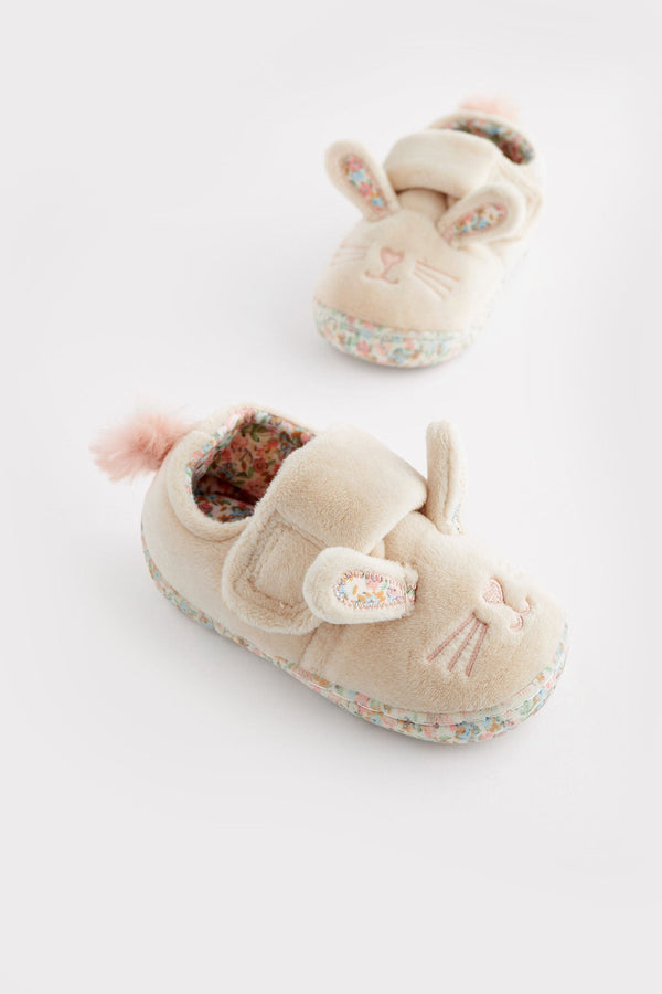 Cream Bunny Cupsole Slippers