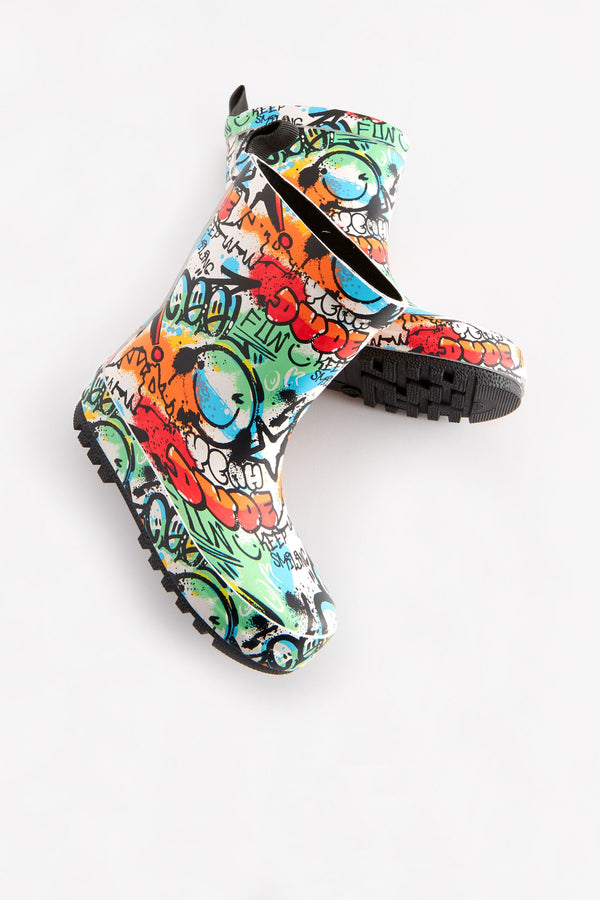 Bright Graffiti Rubber Wellies