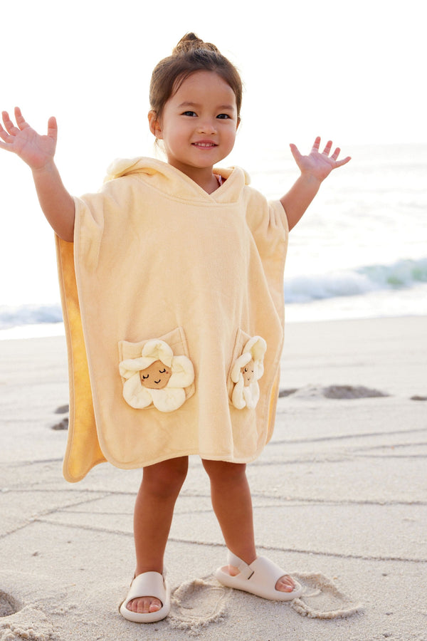 (Copy) Cream Towelling Poncho