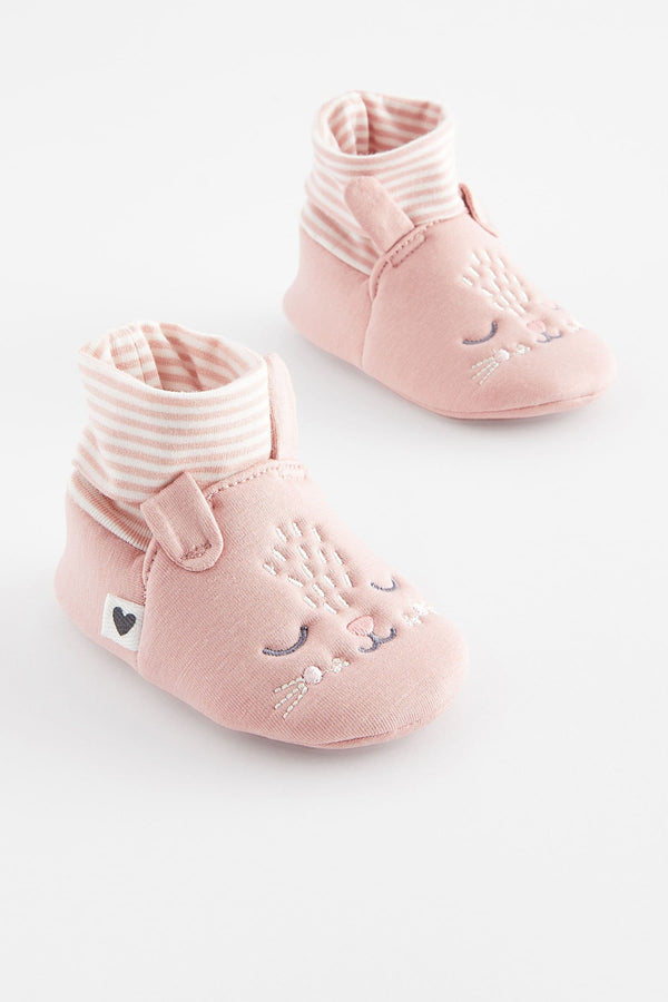 Pink Bunny Bootie Baby Shoes (0-18mths)