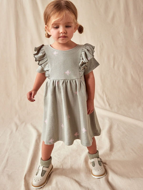 White Standard Fit (F) T-Bar Adjustable Buckle Shoes