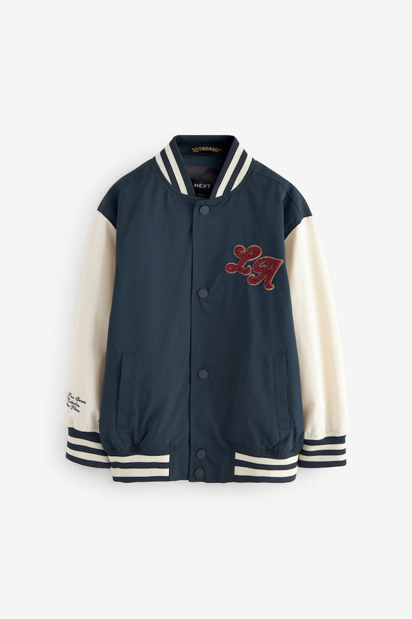 Navy Varsity Bomber Jacket (immediate)