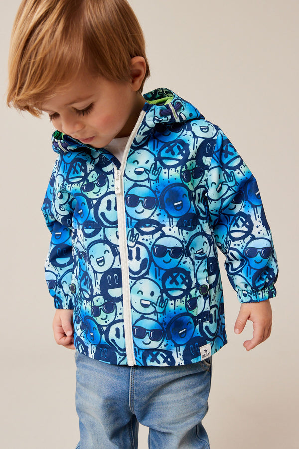 Blue Smile Face Shower Resistant Jacket (3mths-7yrs)