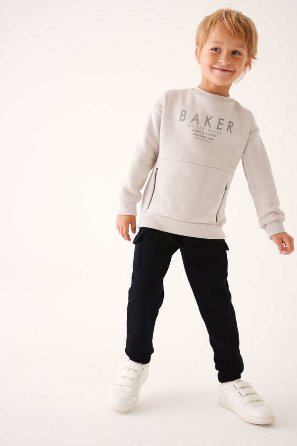 Stone Baker by Ted Baker Sweatshirt and Cargo Joggers Set